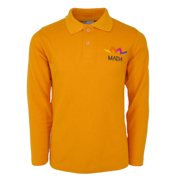 Mada Orange L/S Polo Shirt